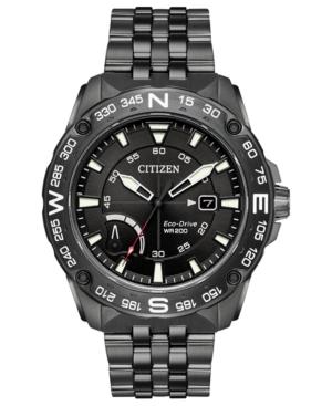 Citizen Eco-drive Men's Dark Gray Stainless Steel Bracelet Watch 44mm