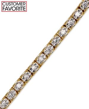 Diamond Bracelet (1 Ct. T.w.) In 14k Yellow Gold