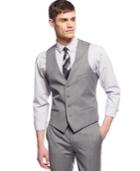 Bar Iii Light Grey Extra-slim-fit Vest