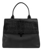 T Tahari Reese Pebble Leather Shopper