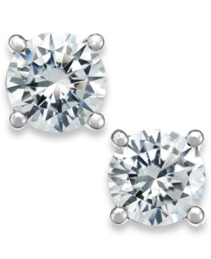 X3 Certified Diamond Stud Earrings In 18k White Gold (1 Ct. T.w.), Created For Macy's