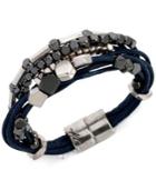 Kenneth Cole New York Two-tone Multi-row Cord Bracelet