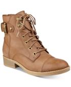 G By Guess Fella Lace-up Combat Booties Women's Shoes