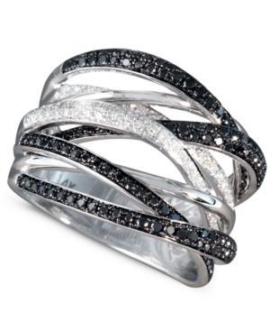Caviar By Effy Black And White Diamond Ring (3/4 Ct. T.w.) In 14k White Gold