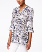 Style & Co. Floral Printed Top, Only At Macy's