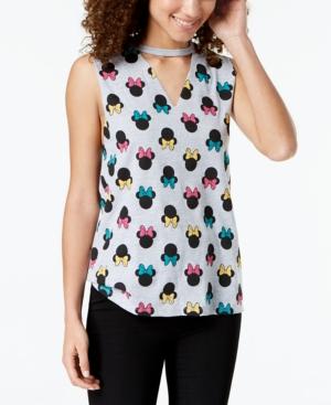 Hybrid Juniors' Minnie Mouse Choker Tank Top