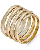 Thalia Sodi Gold-tone Textured Coil Ring, Only At Macy's