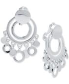 Anne Klein Shaky Metallic Clip-on Drop Earrings