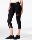 Betsey Johnson Mesh-trim Cropped Leggings