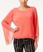 Alfani Crinkle Blouson Top, Only At Macy's