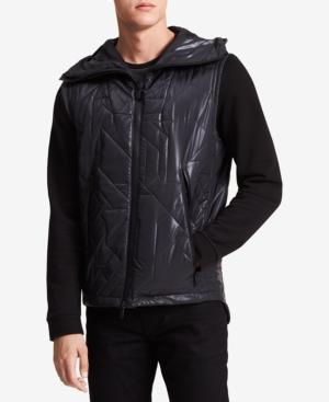 Calvin Klein Men's Ck One Geometric Quilted Vest