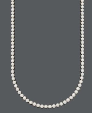 "belle De Mer Pearl Necklace, 36"" 14k Gold A Cultured Freshwater Pearl Strand (6-7mm)"