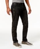 Guess Men's Slim-tapered Fit Binary Black Moto Jeans