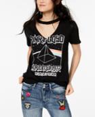 Freeze 24-7 Juniors' Pink Floyd Lace-up T-shirt