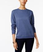Karen Scott Print Sweatshirt, Created For Macy's