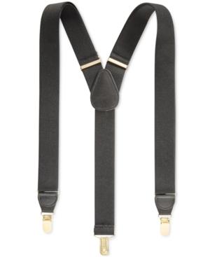 Club Room Men's Solid Suspenders, Created For Macy's