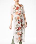 Vince Camuto Floral-print Long Tunic