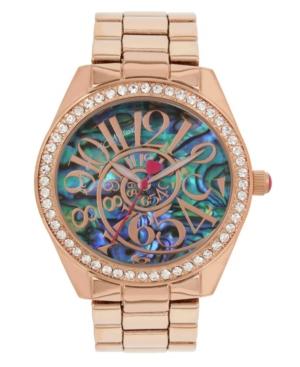 Betsey Johnson Abalone Optical Swirl Dial Bracelet Watch