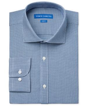 Vince Camuto Slim-fit Teal Dobby Dress Shirt