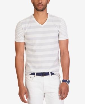 Nautica Men's Slim Fit Stripe V-neck T-shirt
