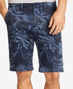 William Rast Men's Tropical Foliage Shorts