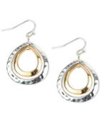 Charter Club Two-tone Double-row Drop Earrings, Created For Macy's