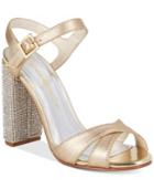 Caparros Hayley Embellished Block-heel Evening Sandals Women's Shoes