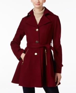 Inc International Concepts Belted Skirted Peacoat, Only At Macy's