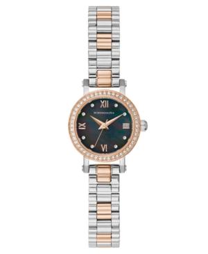 Bcbg Maxazria Ladies Two Tone Rose-gold Tone Bracelet Watch With Dark Mop Dial, 24mm