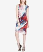 Rachel Rachel Roy Abstract-print Asymmetrical-hem Dress, Created For Macy's