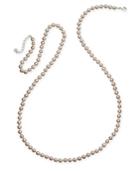 Charter Club Silver-tone Imitation Pearl Long Statement Necklace, Created For Macy's
