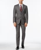 Calvin Klein Men's X-fit Gray Donegal Slim Fit Suit