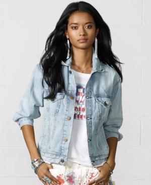 Denim & Supply Ralph Lauren Three-quarter-sleeve Denim Jacket, Montery Wash