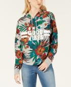 Rebellious One Juniors' Only Good Vibes Printed Graphic Hoodie