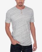 Lucky Brand Men's Button Notch Short Sleeve T-shirt