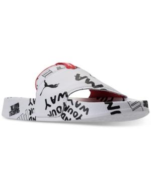 Puma Women's Leadcat Graphic Sm Slide Sandals From Finish Line