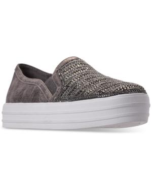 Skechers Women's Double Up - Shimmer Top Slip-on Casual Sneakers From Finish Line
