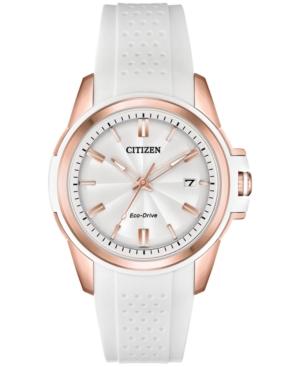 Citizen Drive From Citizen Eco-drive Women's White Silicone Strap Watch 38mm