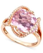 Gemma By Effy Pink Amethyst (7-3/4 Ct. T.w.) And Diamond (3/8 Ct. T.w.) In 14k Rose Gold