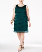 Connected Plus Size Tiered Shift Dress