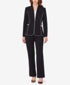 Tahari Asl Contrast-trim Pantsuit