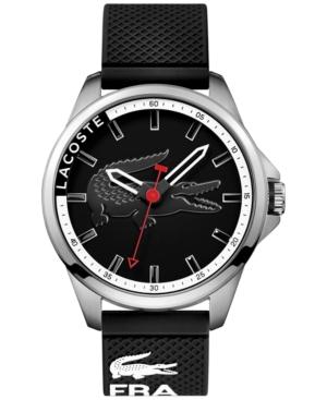 Lacoste Men's Capbreton Black Silicone Strap Watch 46mm 2010840