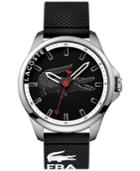 Lacoste Men's Capbreton Black Silicone Strap Watch 46mm 2010840