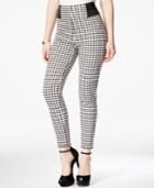 Material Girl Juniors' High-waist Gingham-print Pants, Only At Macy's