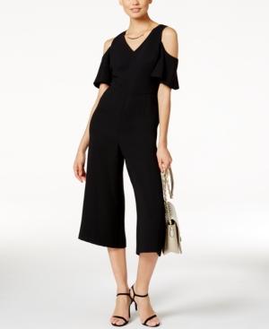 Alfani Prima Cropped Cold-shoulder Jumpsuit, Only At Macy's