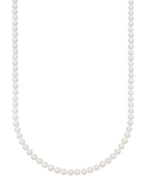 "belle De Mer Pearl Necklace, 22"" 14k Gold A+ Akoya Cultured Pearl Strand (6-1/2-7mm)"