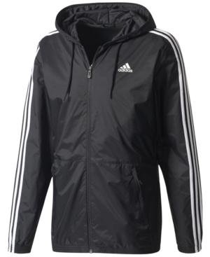 Adidas Men's Three-stripe Windbreaker