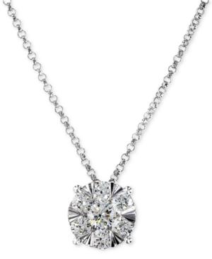 Effy Diamond Pendant Necklace In 14k White Gold (3/5 Ct. T.w.)