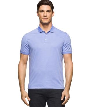 Calvin Klein Men's Liquid Touch Micro Stripe Polo Shirt