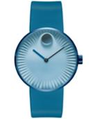 Movado Men's Swiss Edge Blue Silicone Strap Watch 40mm 3680042